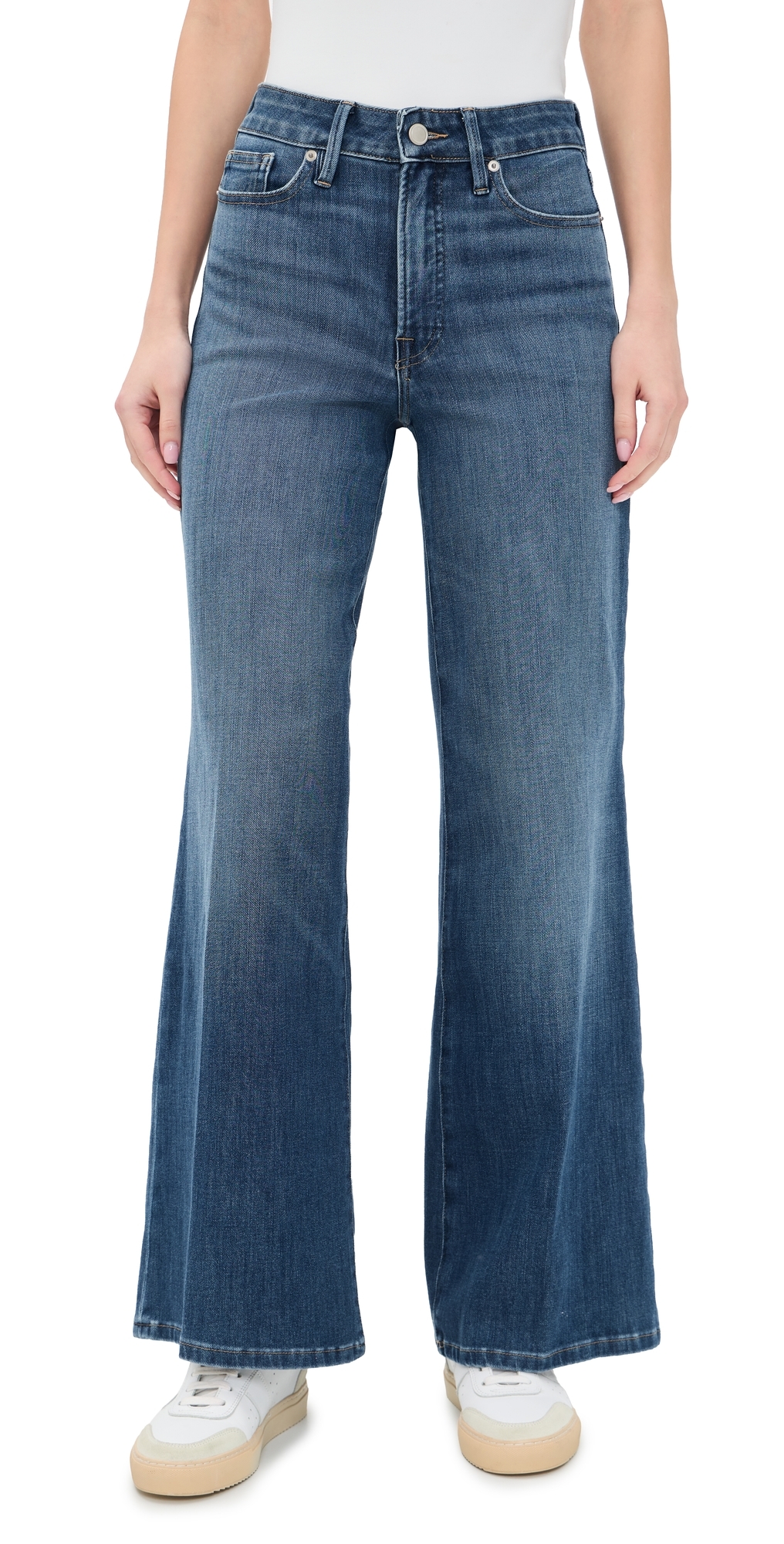 Soft Tech Good Waist Palazzo Ankle Jeans Indigo1281