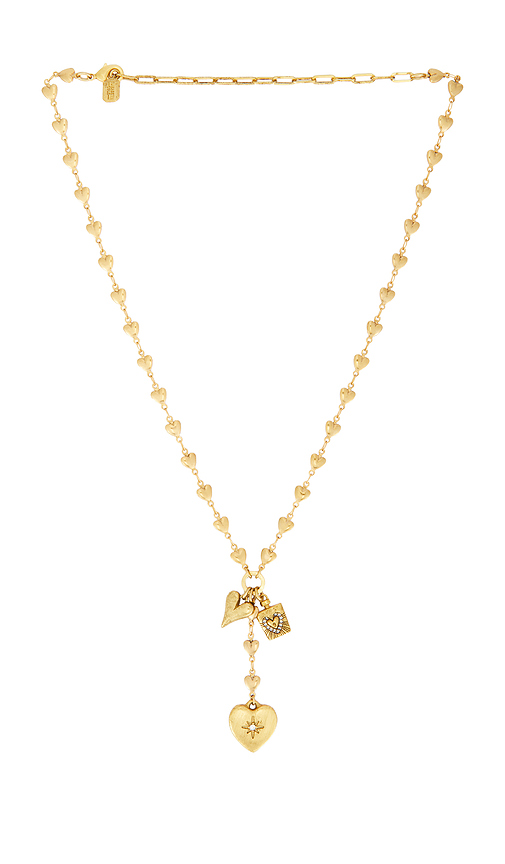 Elizabeth Cole Shaina Necklace in Metallic Gold