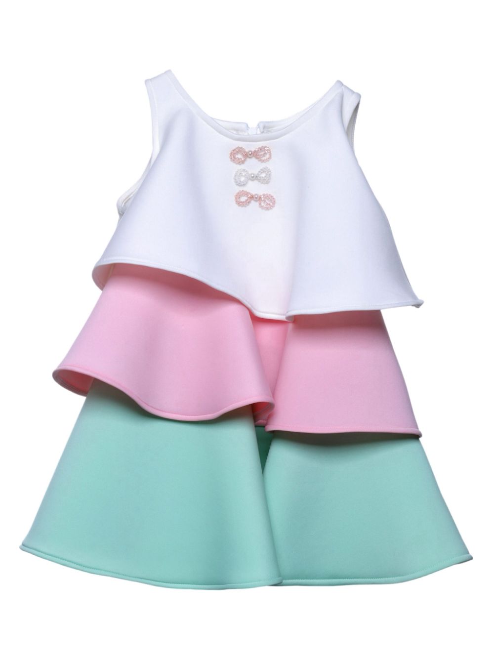 Zoe tiered dress - White