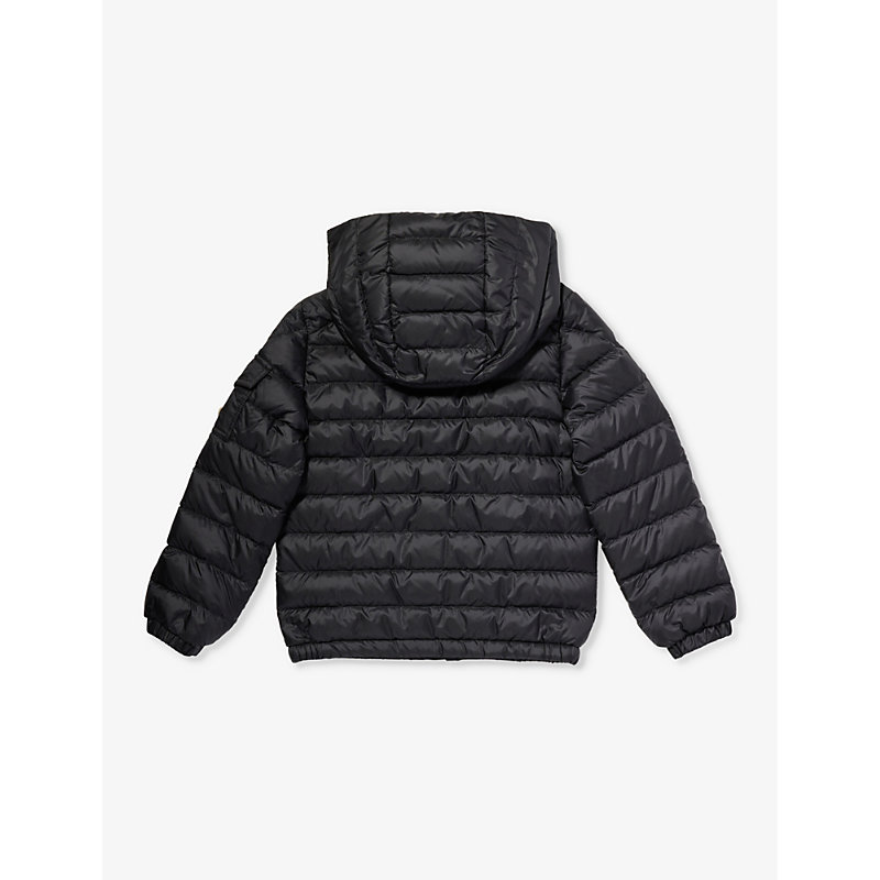 Black Lauros Logo-patch Shell-down Jacket 4-10 Years 4 Years