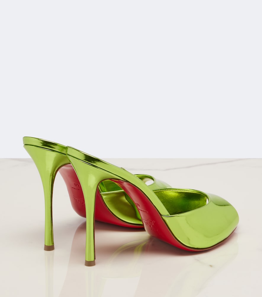 Me Dolly mirrored leather mules