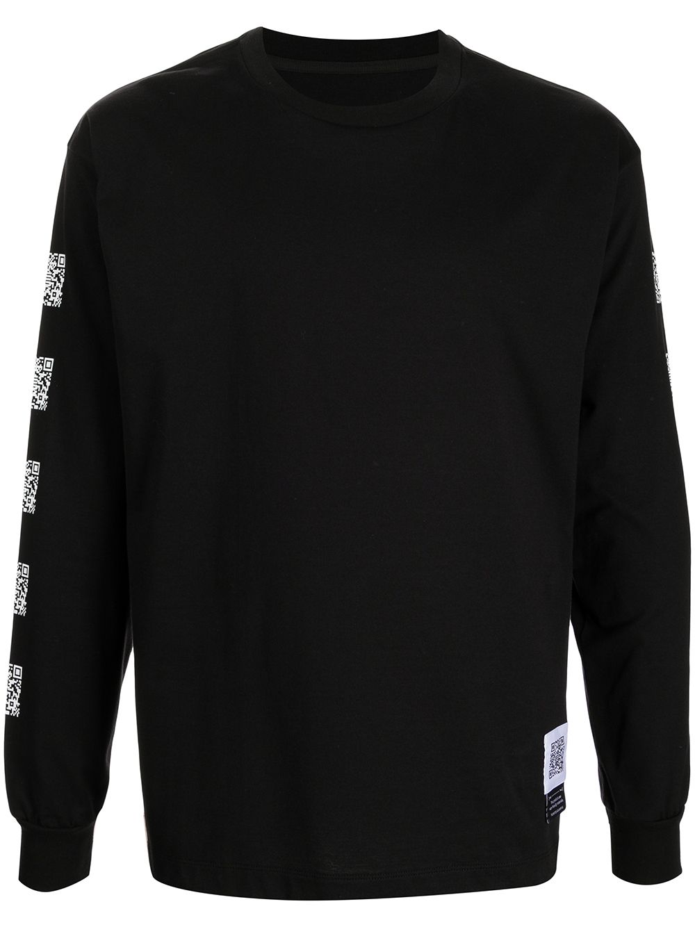 Logo-patches long-sleeve T-shirt - Black