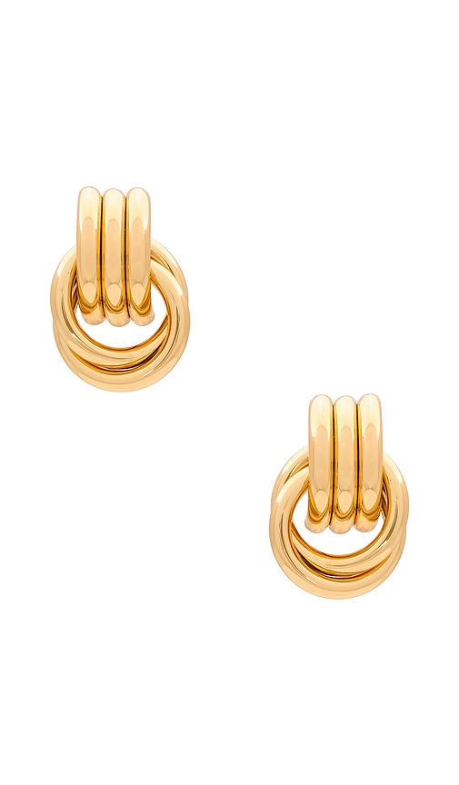 Heaven Mayhem OHRRING MINI KNOT in Metallic Gold