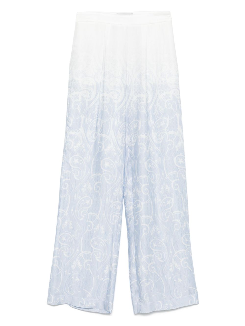 High-waisted trousers - White