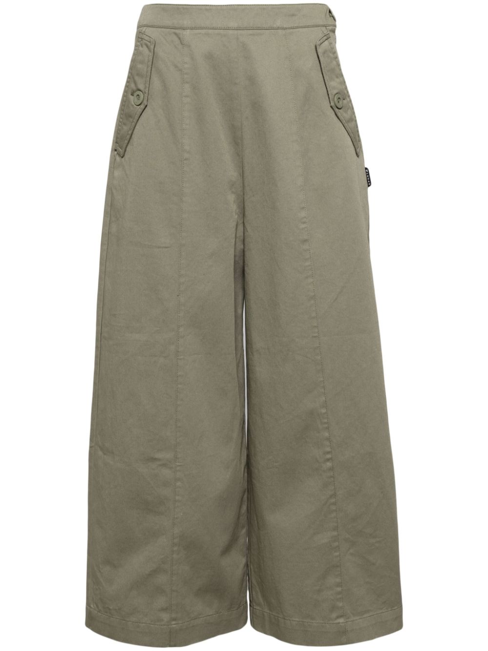 Cotton wide pant - Green