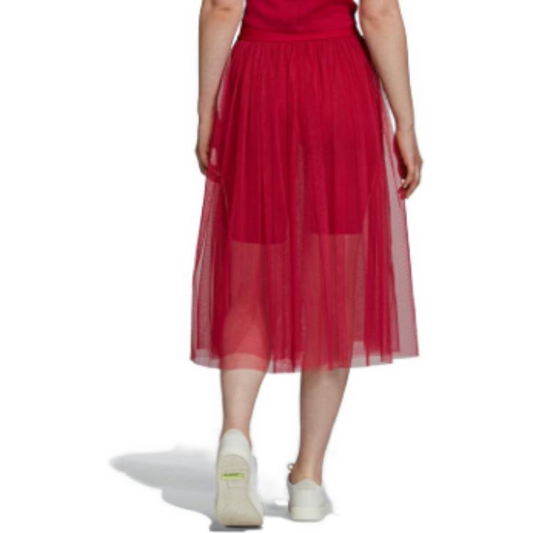 (WMNS) Tulle Skirt 'Red'