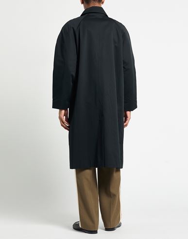 Man Overcoat & Trench Coat Black Size L Cotton