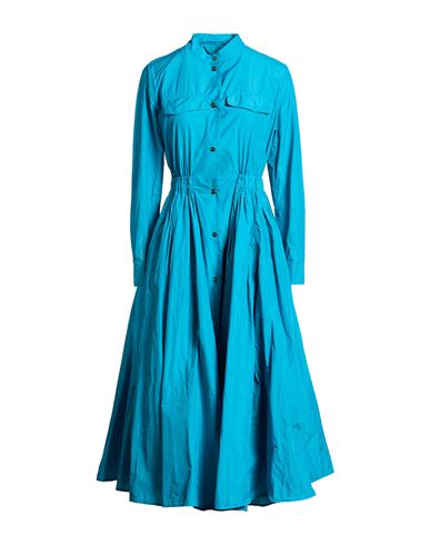 Globe Woman Overcoat & Trench Coat Azure Size 2 Polyester