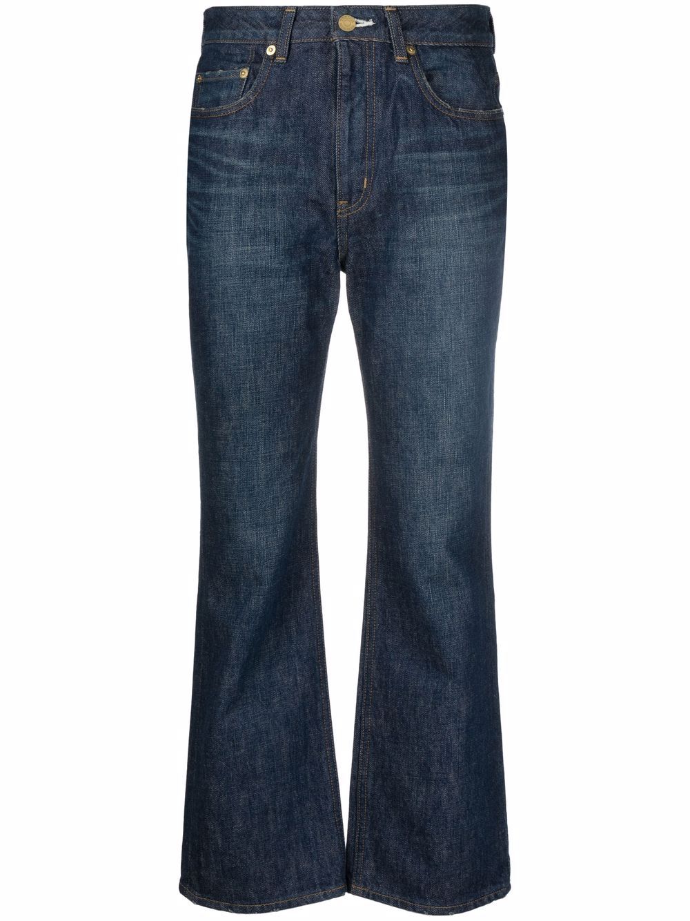 Bootcut cropped jeans - Blue