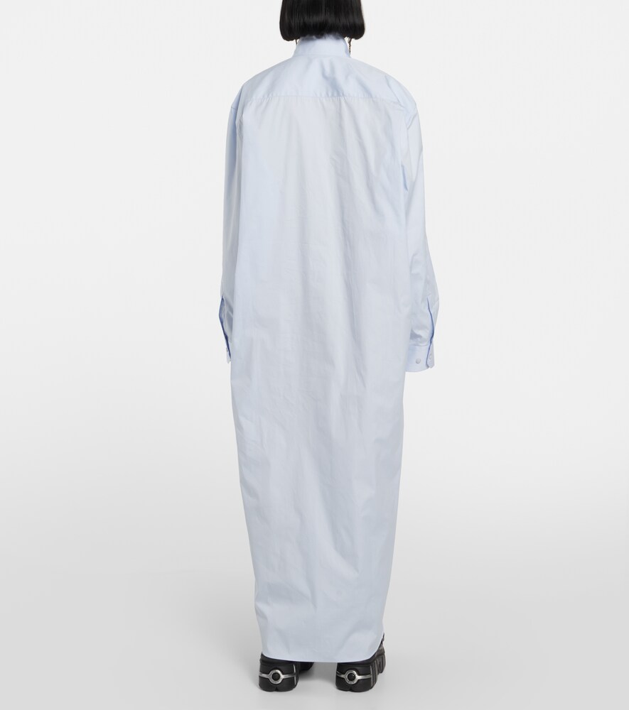 Deconstructed cotton shirt dress