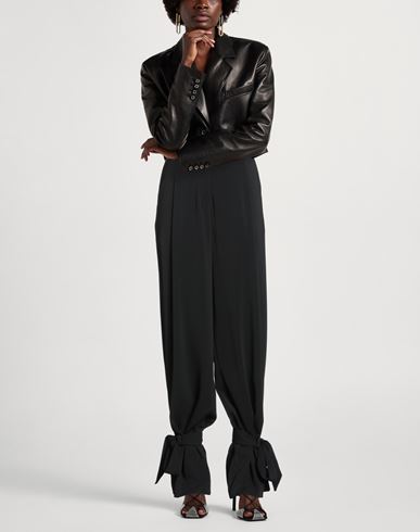 Mônot Woman Pants Black Size 14 Triacetate, Polyester