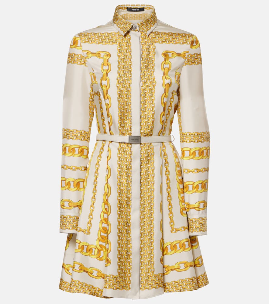 Treasure silk twill shirt dress