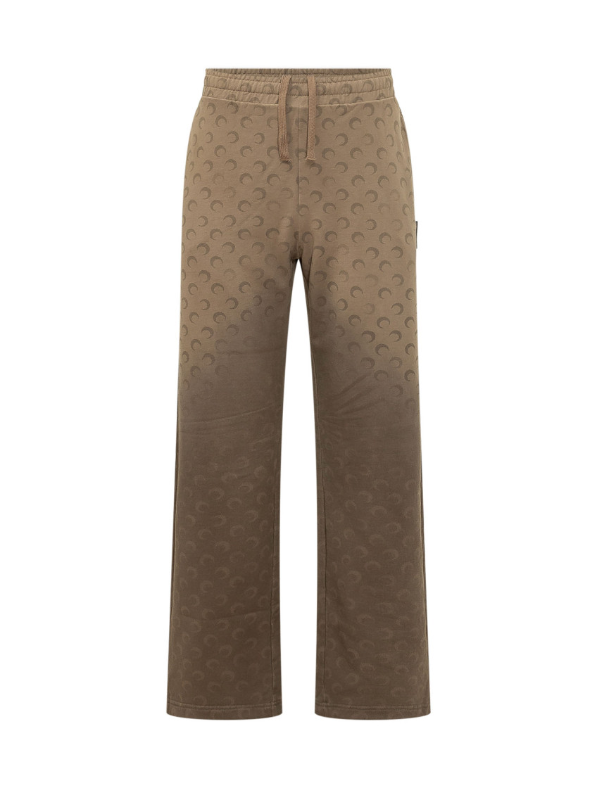 Brown Relaxed Drawstring Pants