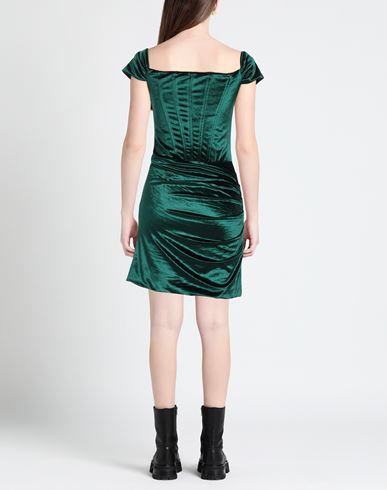 Woman Mini dress Emerald green Size 2 Polyester, Elastane