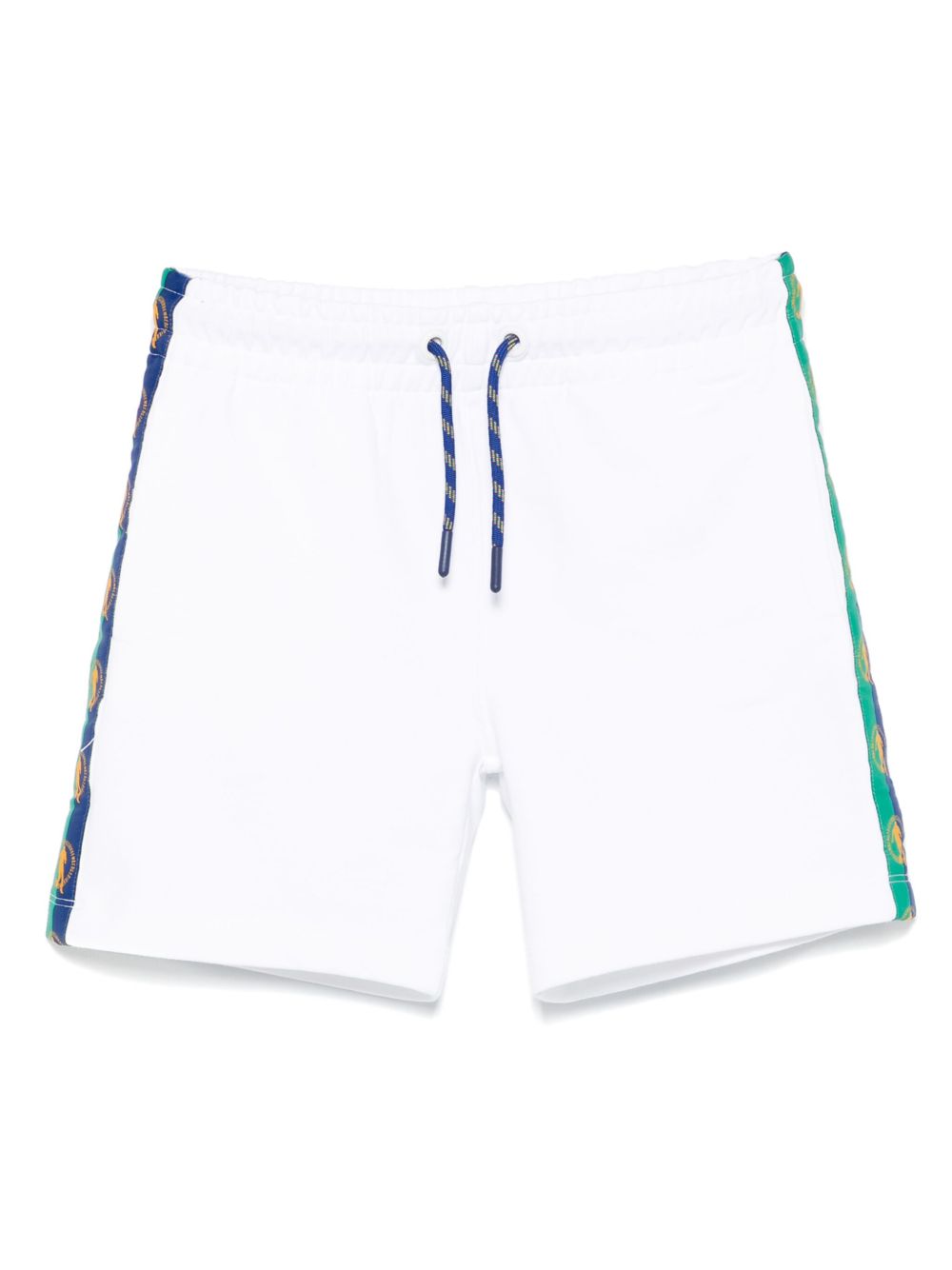 Side-stripe shorts - White