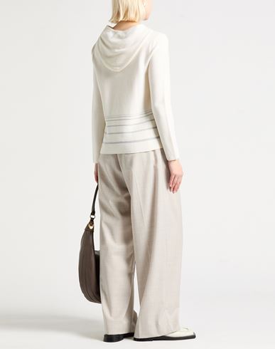 Woman Sweater Ivory Size 6 Virgin Wool, Cotton, Cashmere, Viscose, Polyester