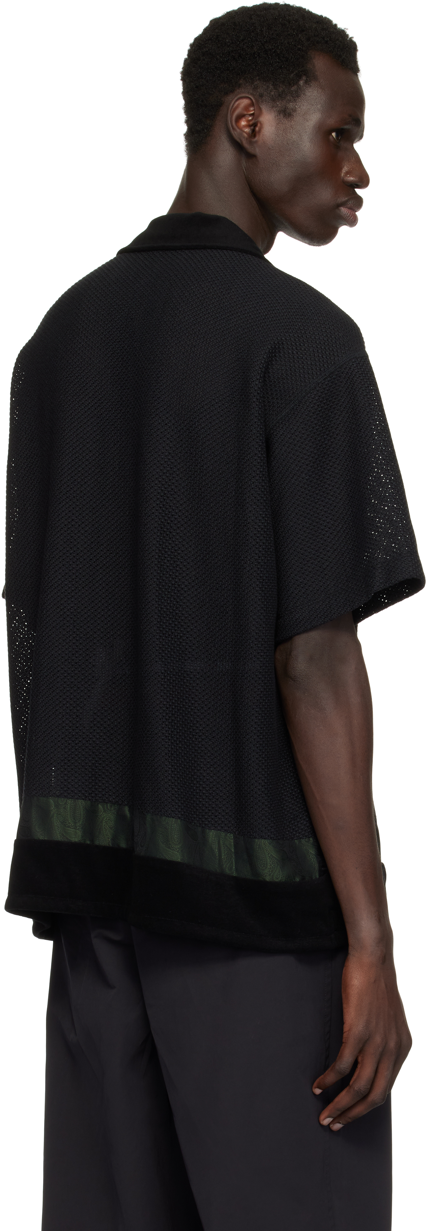 Toga Virilis Black Raschel Mesh Shirt
