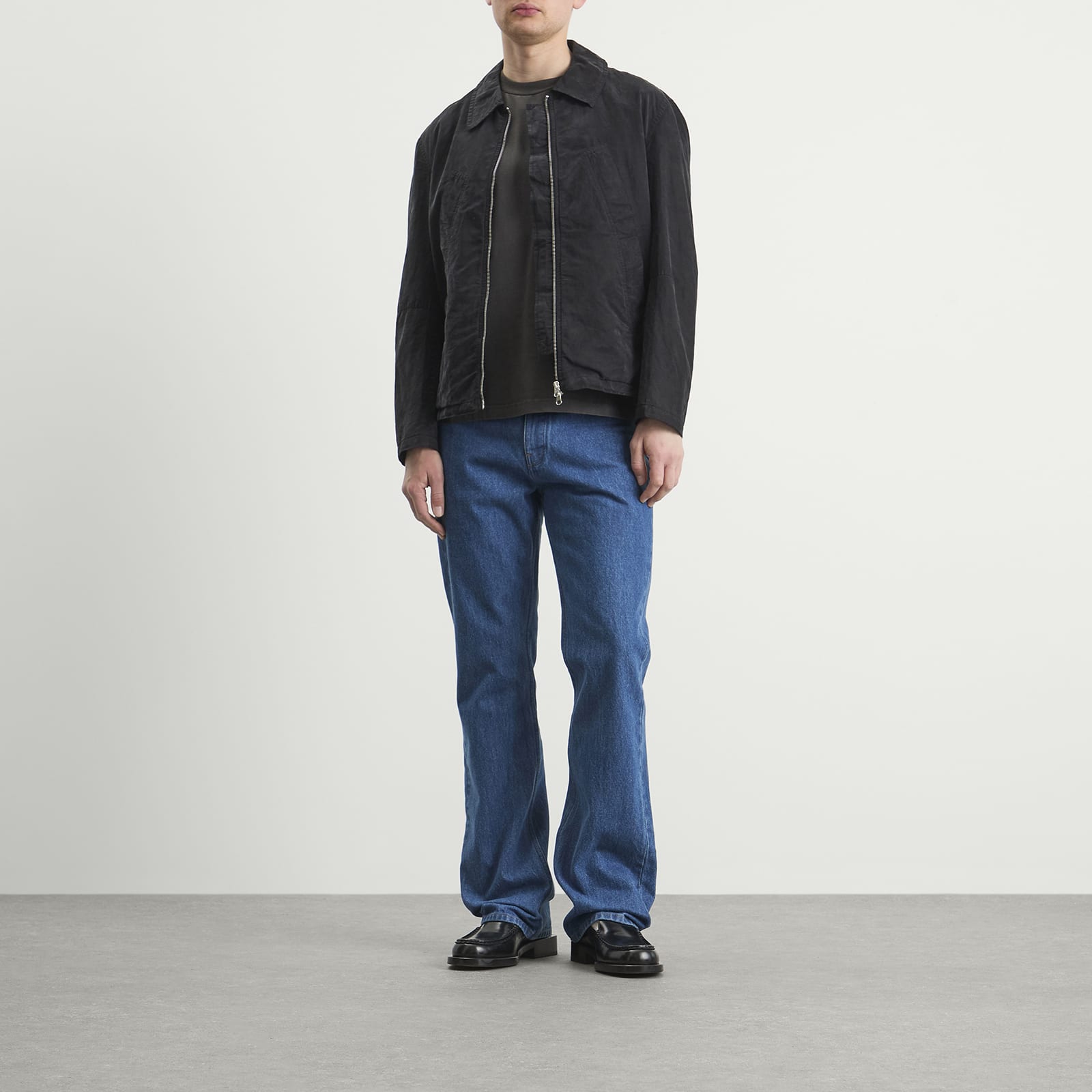 Men's Straight Cut Denim Jeans Medium Denim