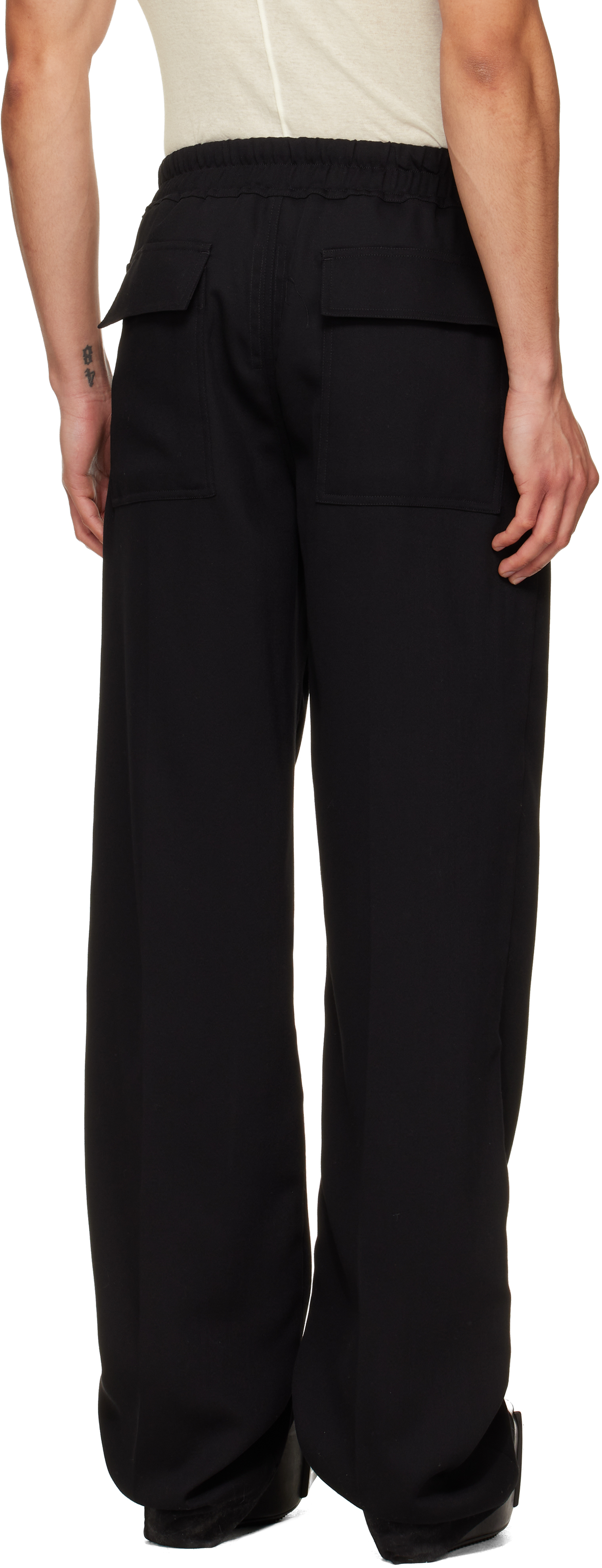 Black Temple Dietrich Drawstring Lounge Pants