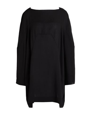 Woman Mini dress Black Size 6 Virgin Wool