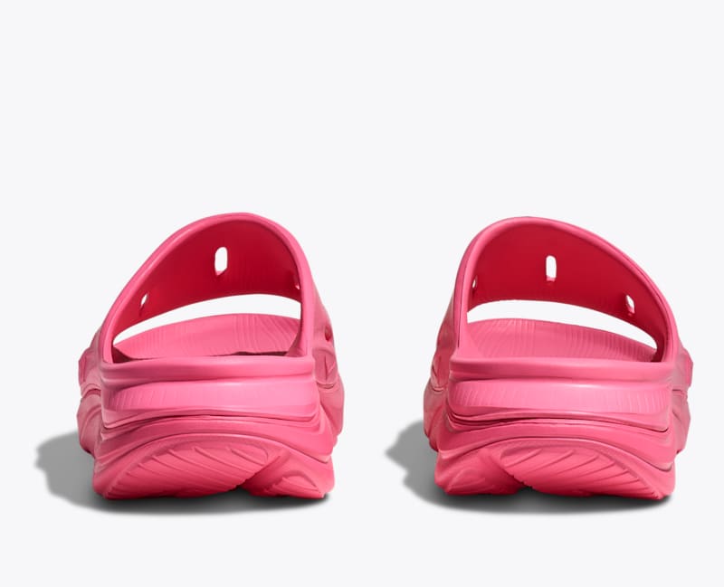 HOKA ORA Recovery Slide 3 Shoes in Neon Rose/Neon Rose