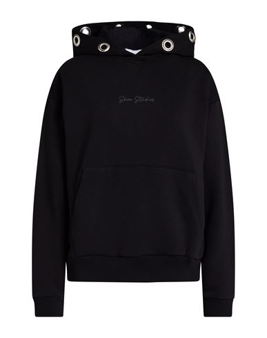 Woman Sweatshirt Black Size XL Cotton