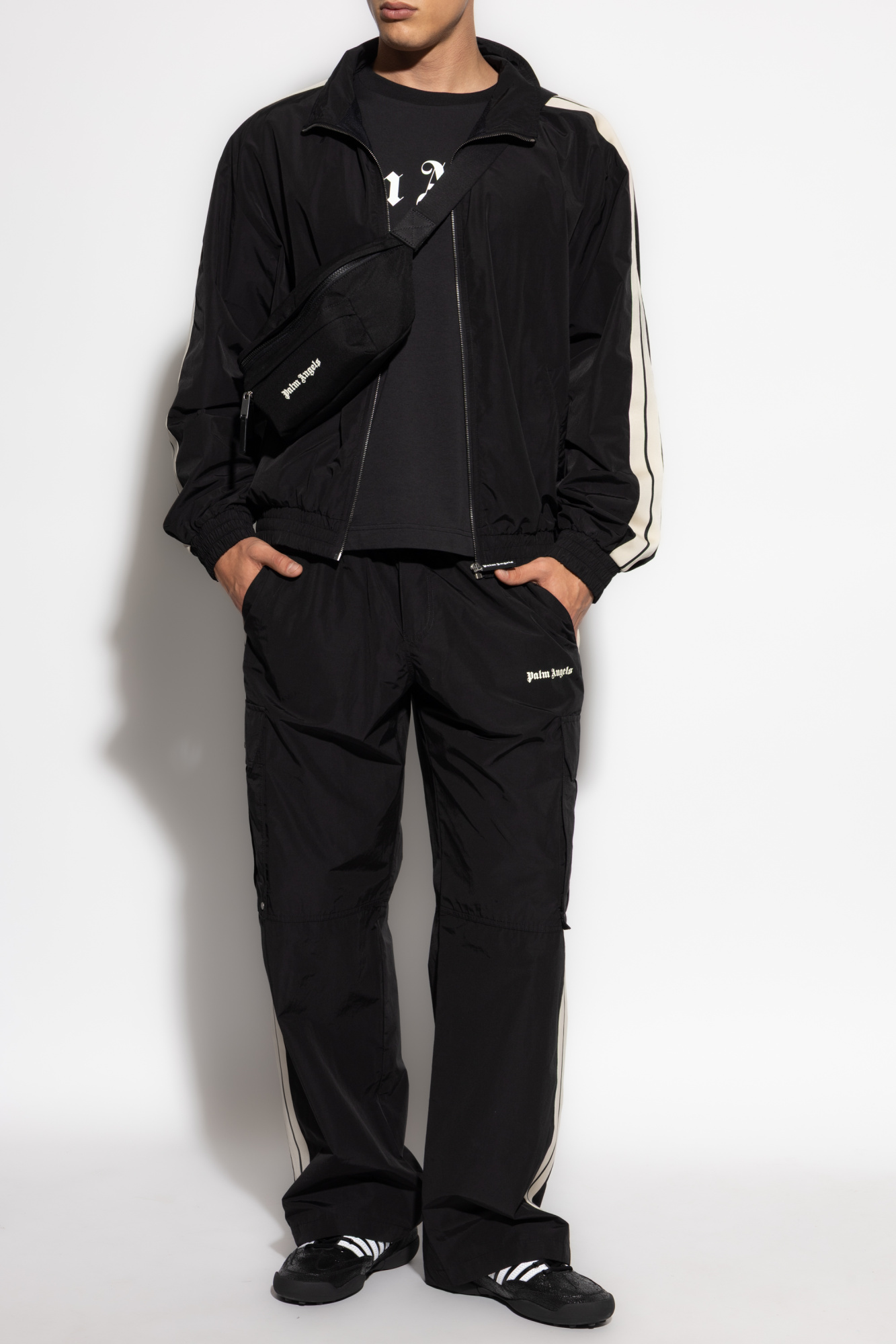 Trousers With Logo, Men's, Black