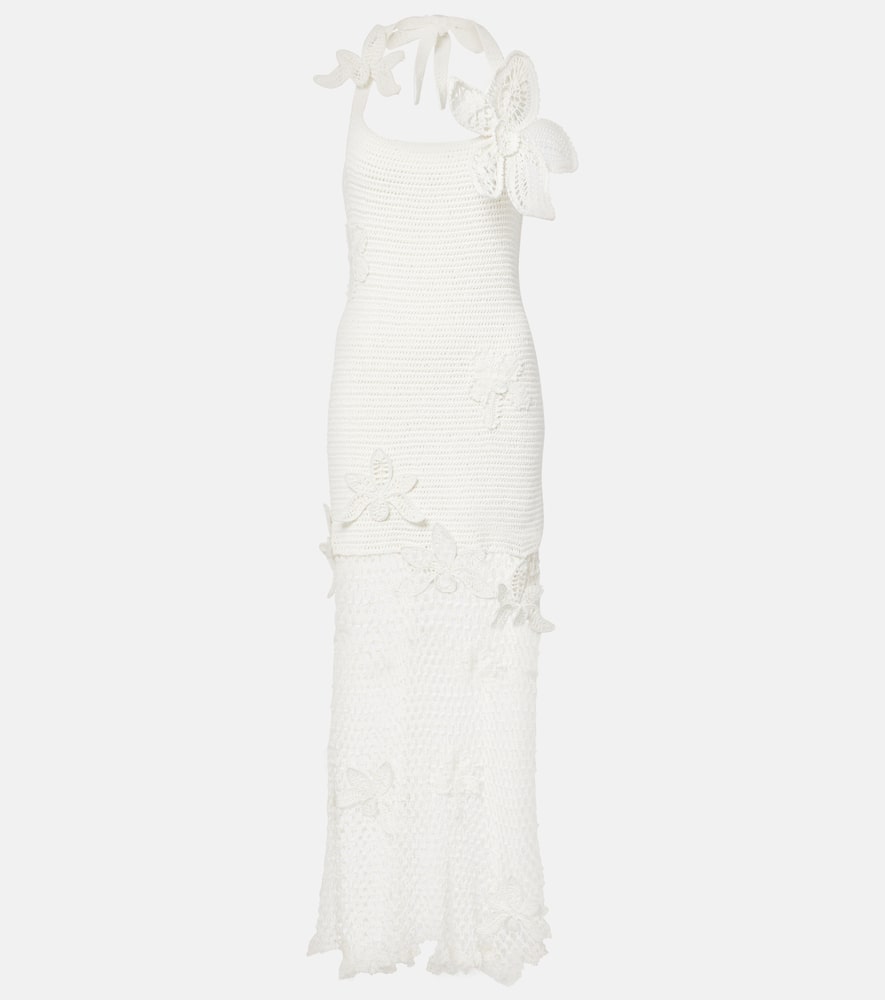 Crochet cotton maxi dress