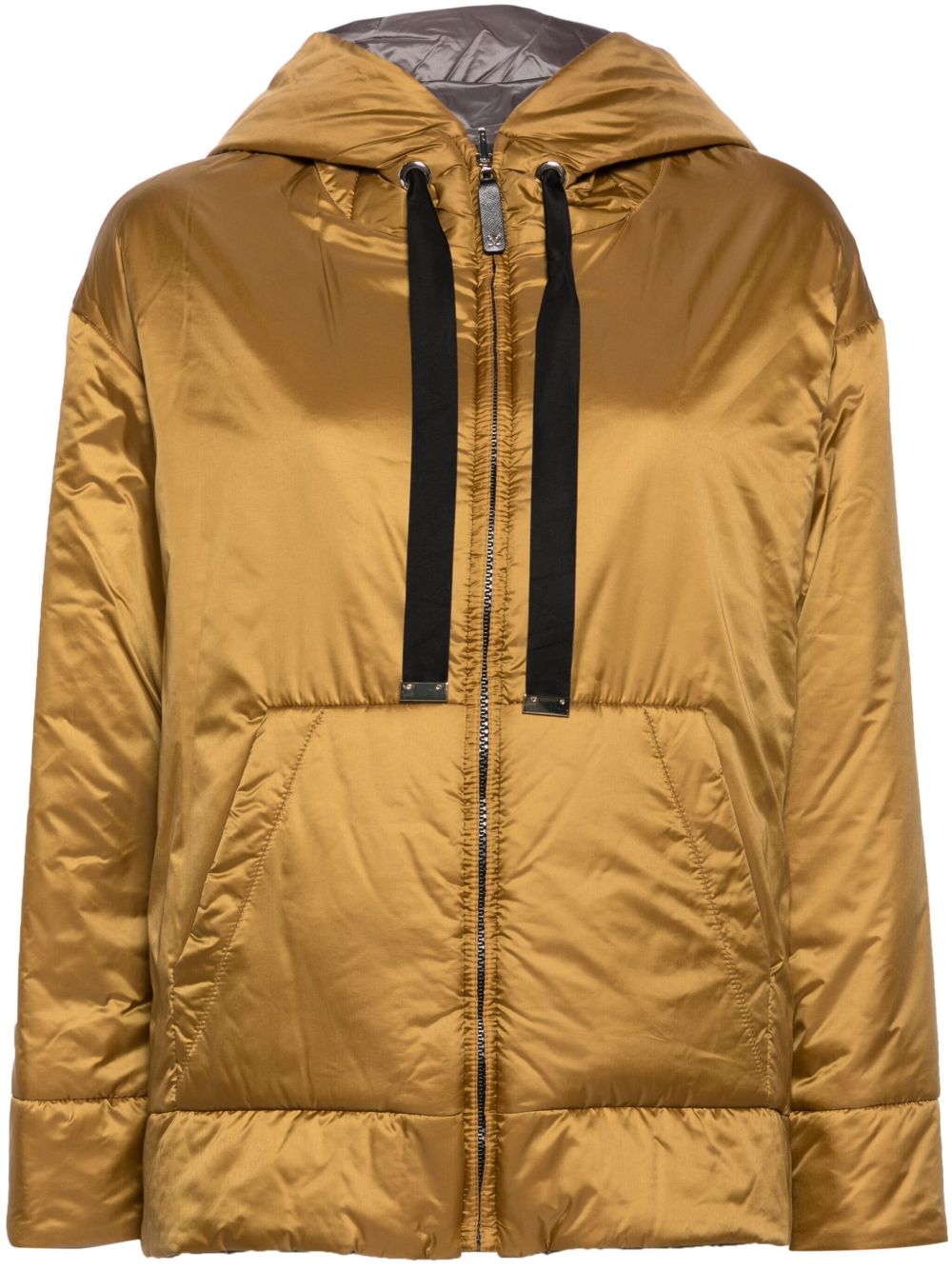 Zipped hooded jacket - Yellow