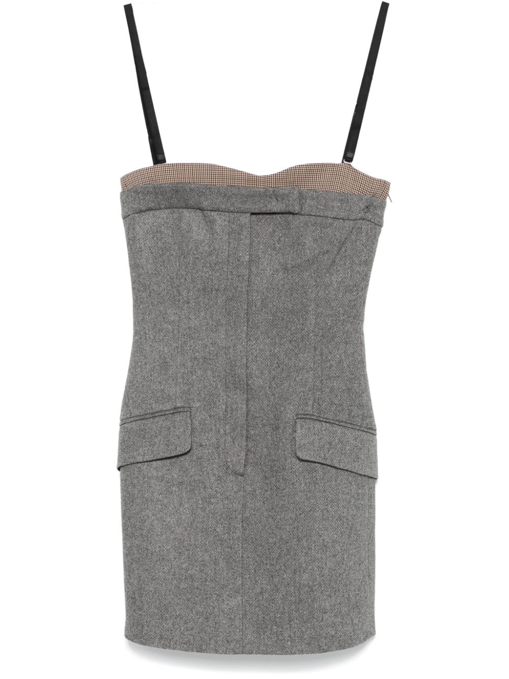 Tweed mini dress - Grey