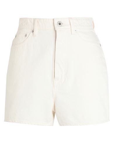 Woman Denim shorts Ivory