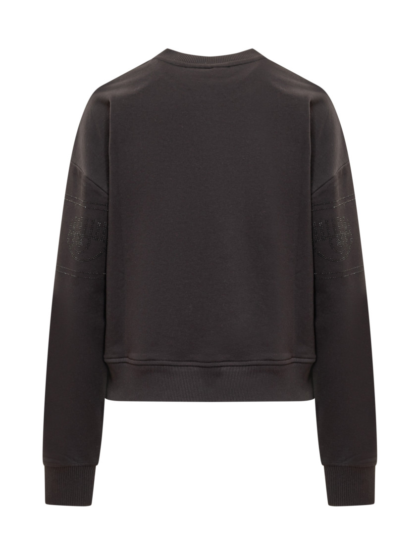 Eyelike Detailed Crewneck Sweatshirt