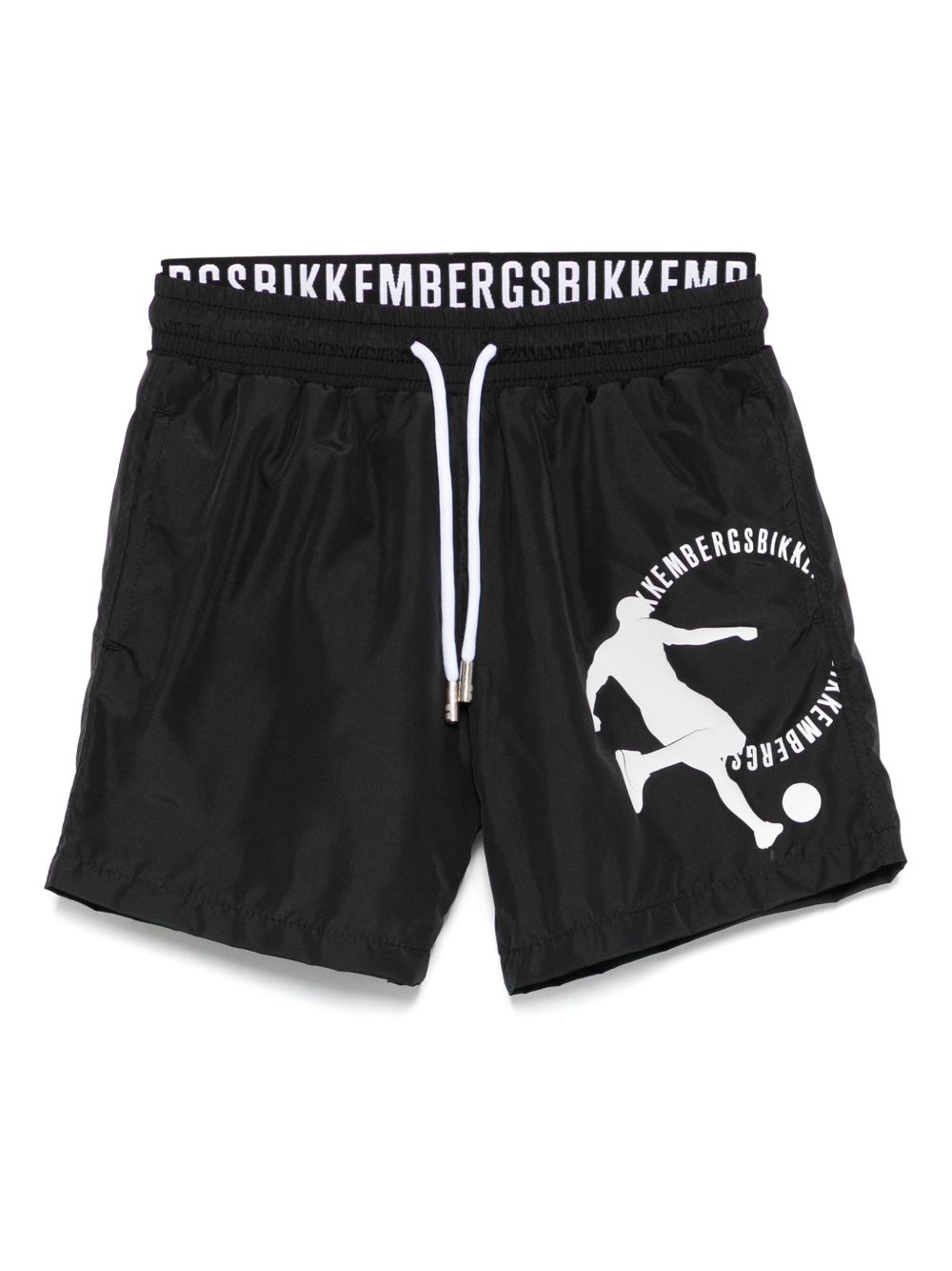 Logo-print swim shorts - Black