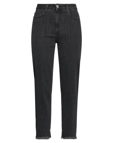 Woman Jeans Charcoal Size 25 Cotton, Elastane