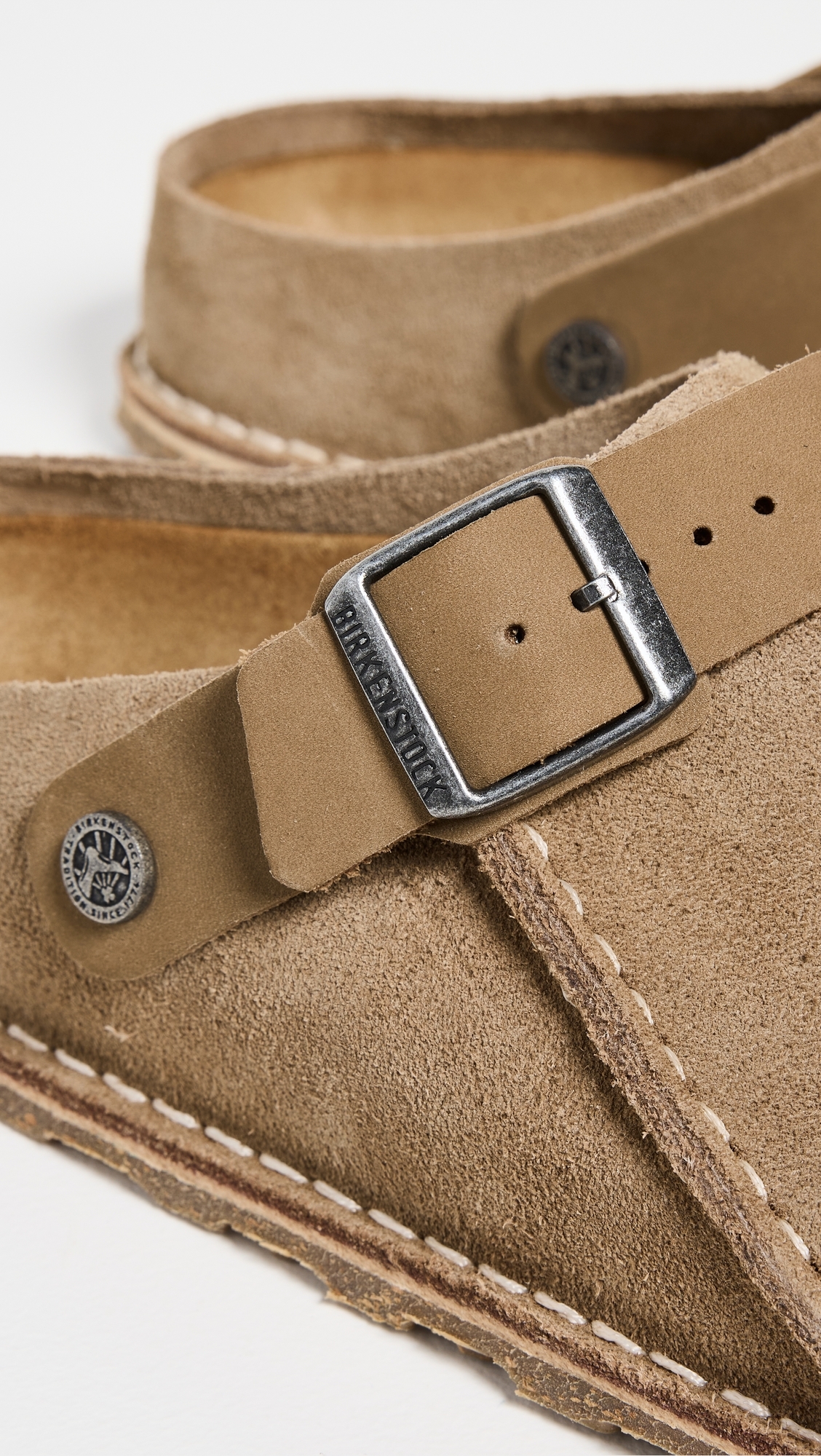Lutry 365 Suede Mules Gray Taupe