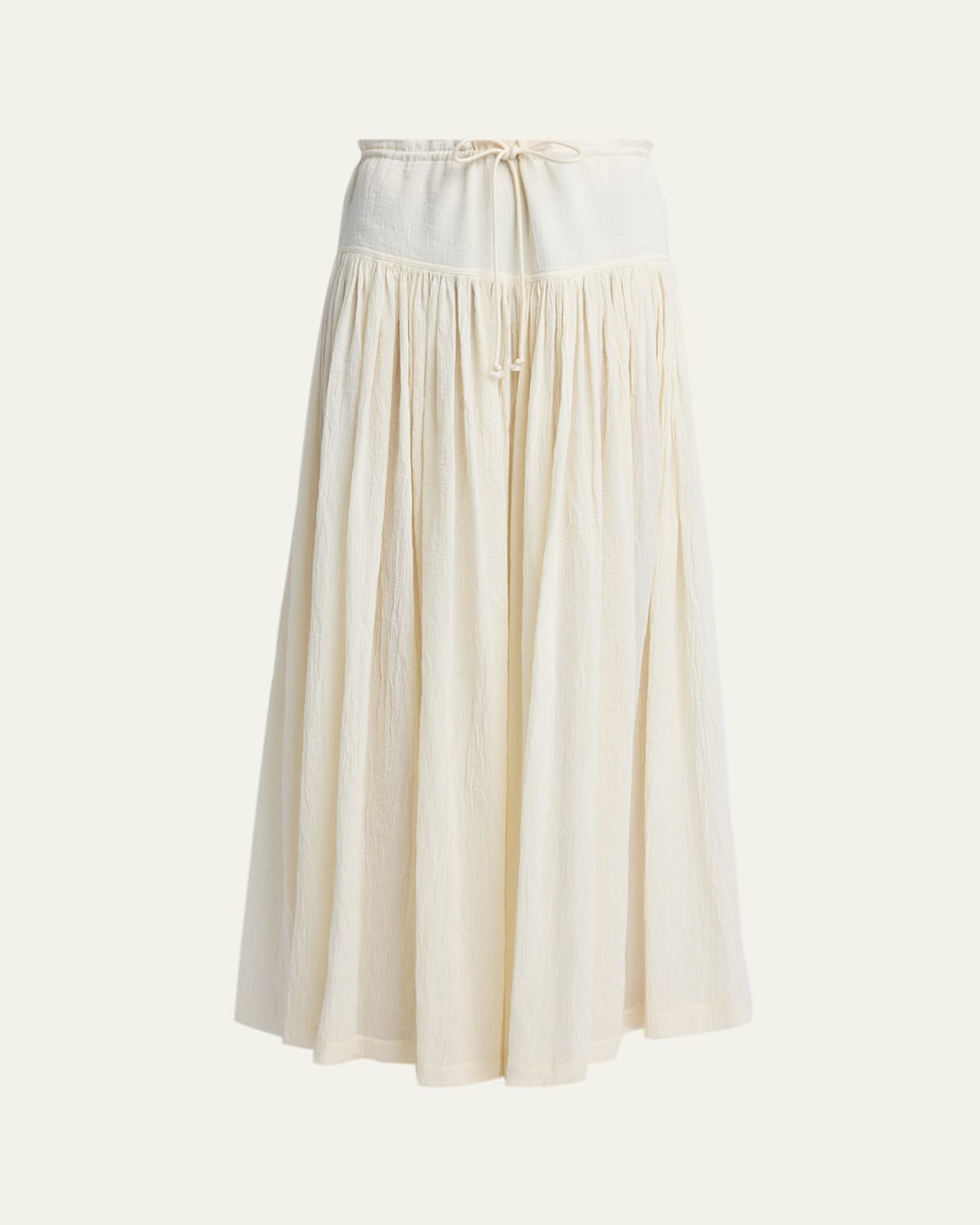 Berenice Cotton Gauze Wide-Leg Skirt Pants
