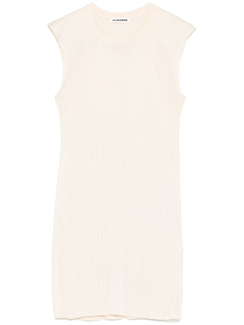 Wide-ribbed sleeveless tunic - Pink