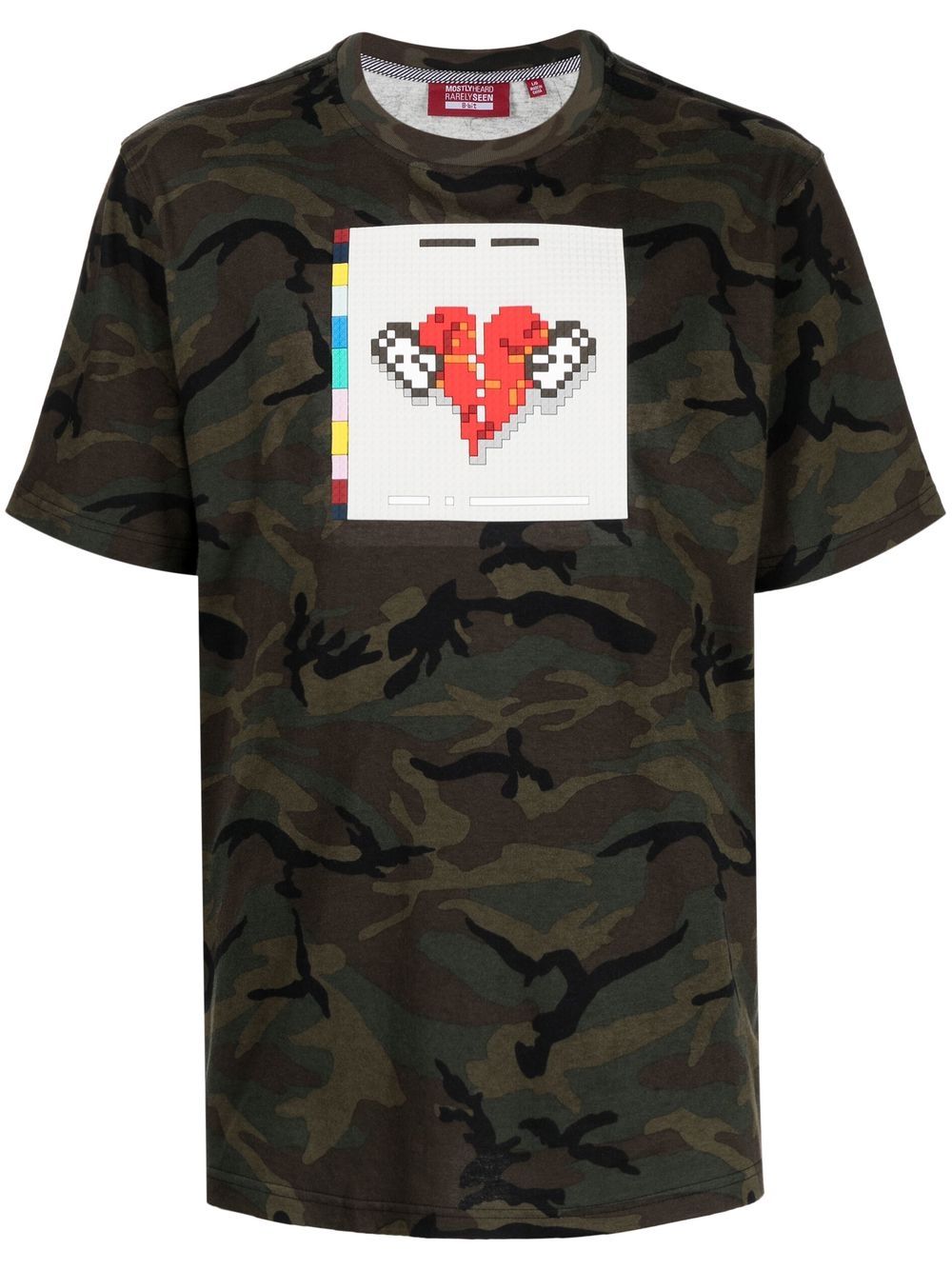 No More Heartbreaks camouflage-print T-Shirt - Green