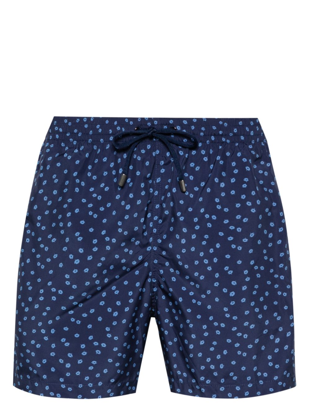 Floral-print swim shorts - Blue
