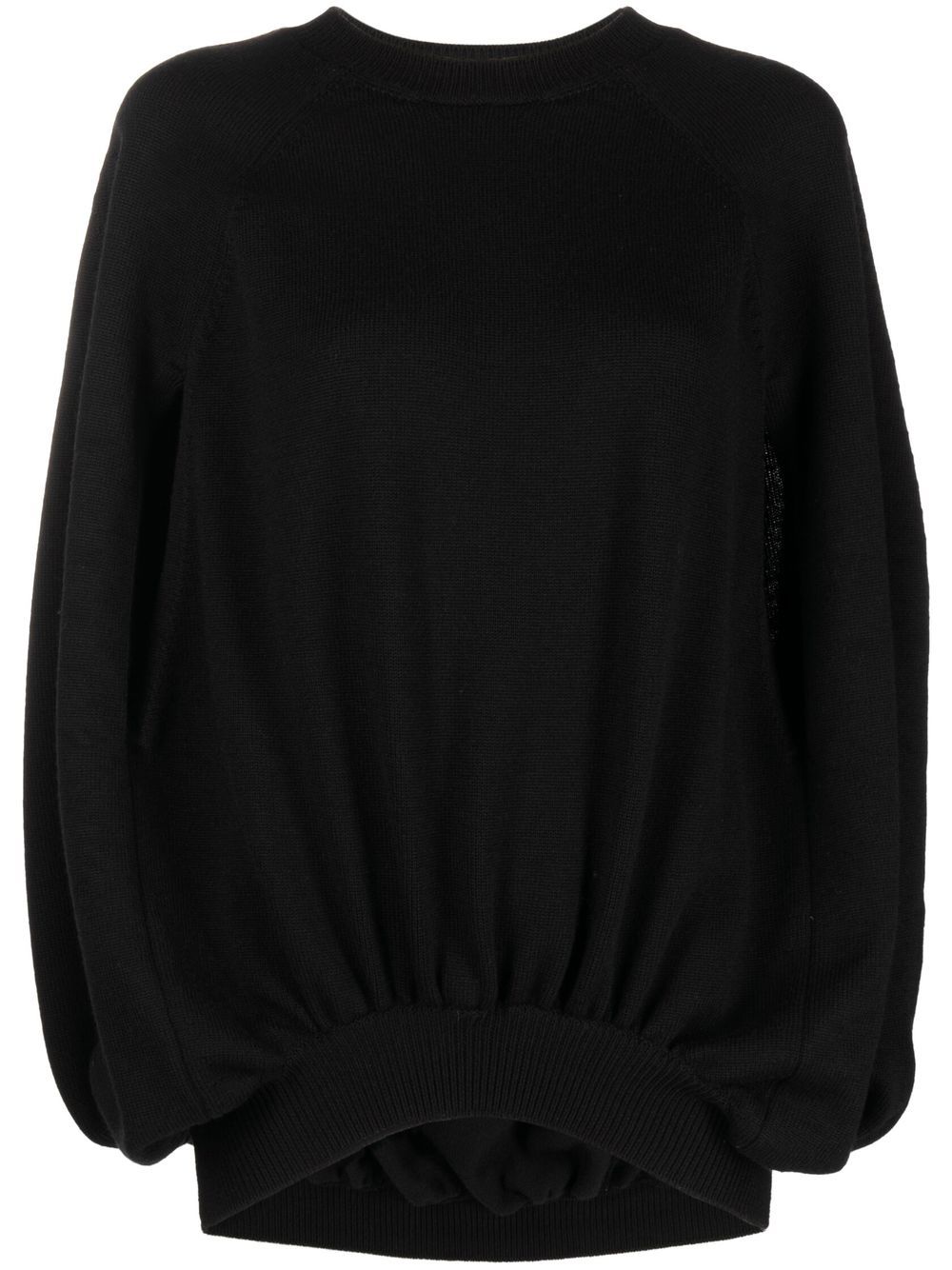 Slit-sleeve jumper - Black