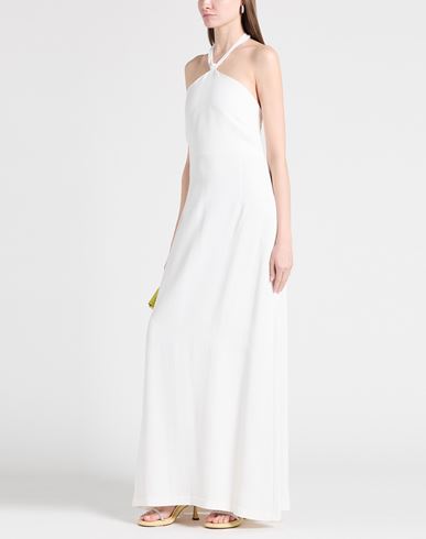 Co. Go Woman Maxi dress White Size 8 Viscose, Cotton