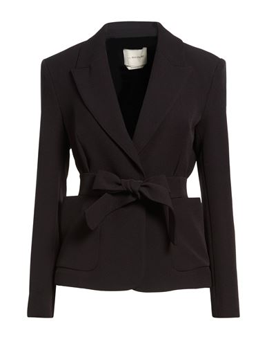 Woman Blazer Black Size 2 Polyester, Elastane