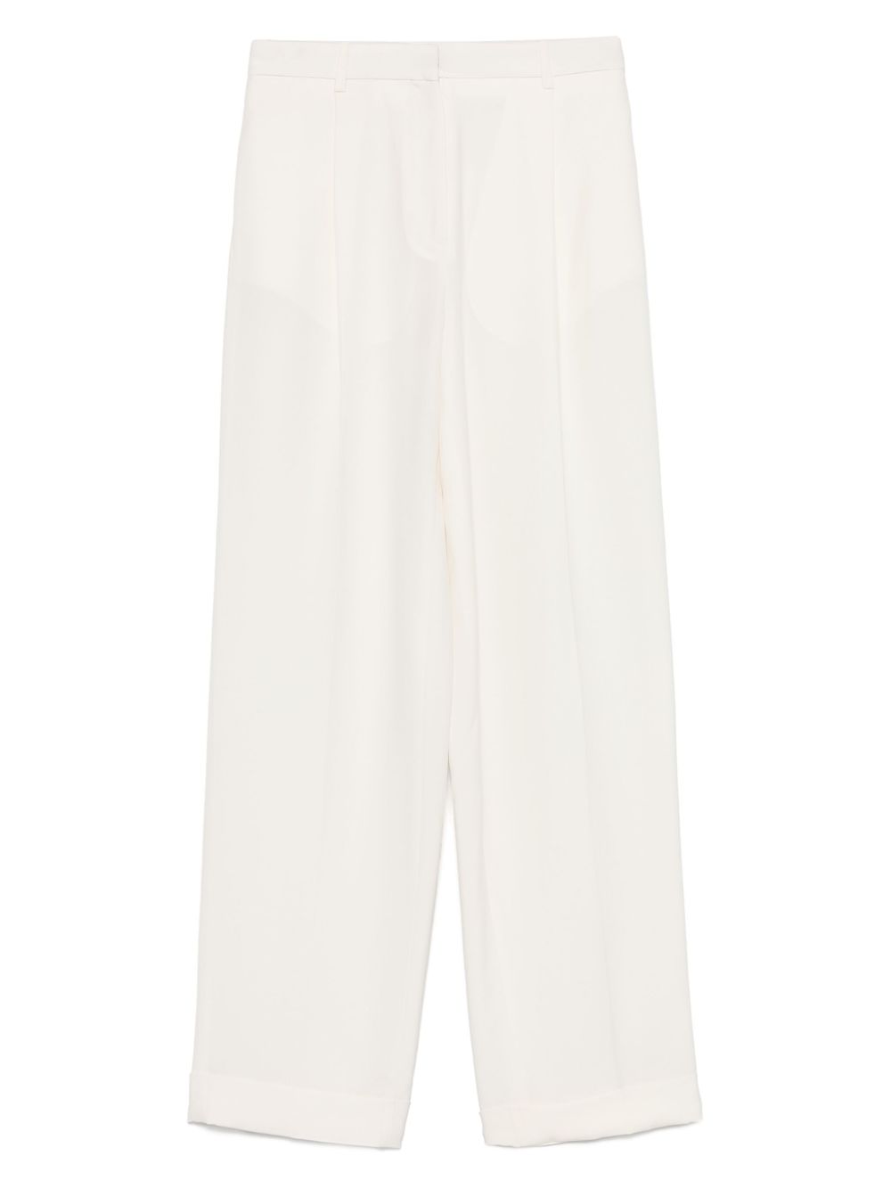A.M.G. pleat-detailed trousers - White