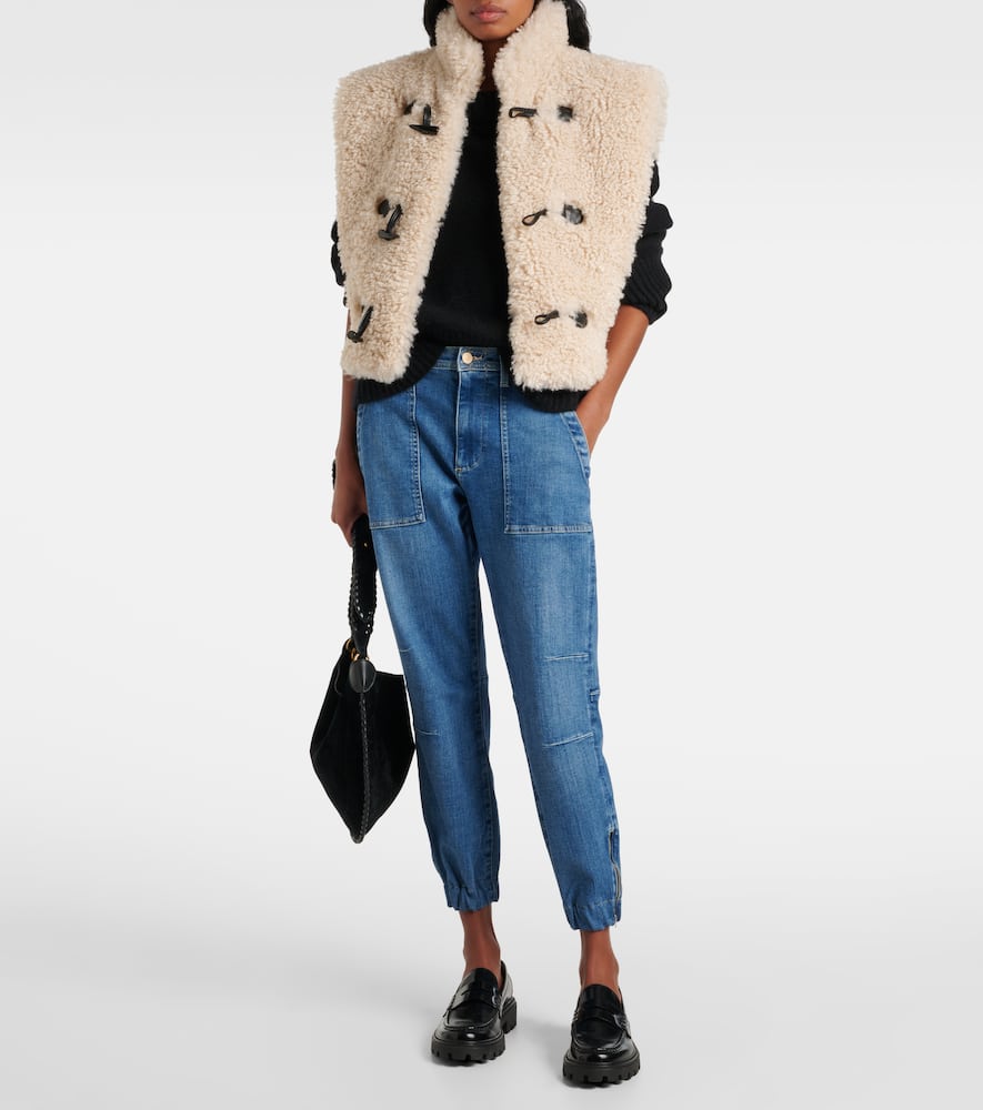 High-rise straight jeans