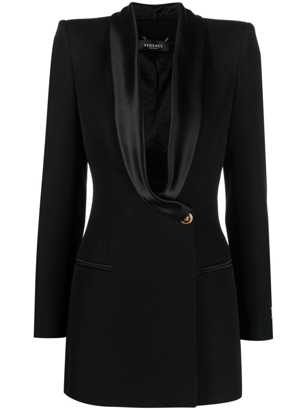 Medusa single-breasted blazer - Black