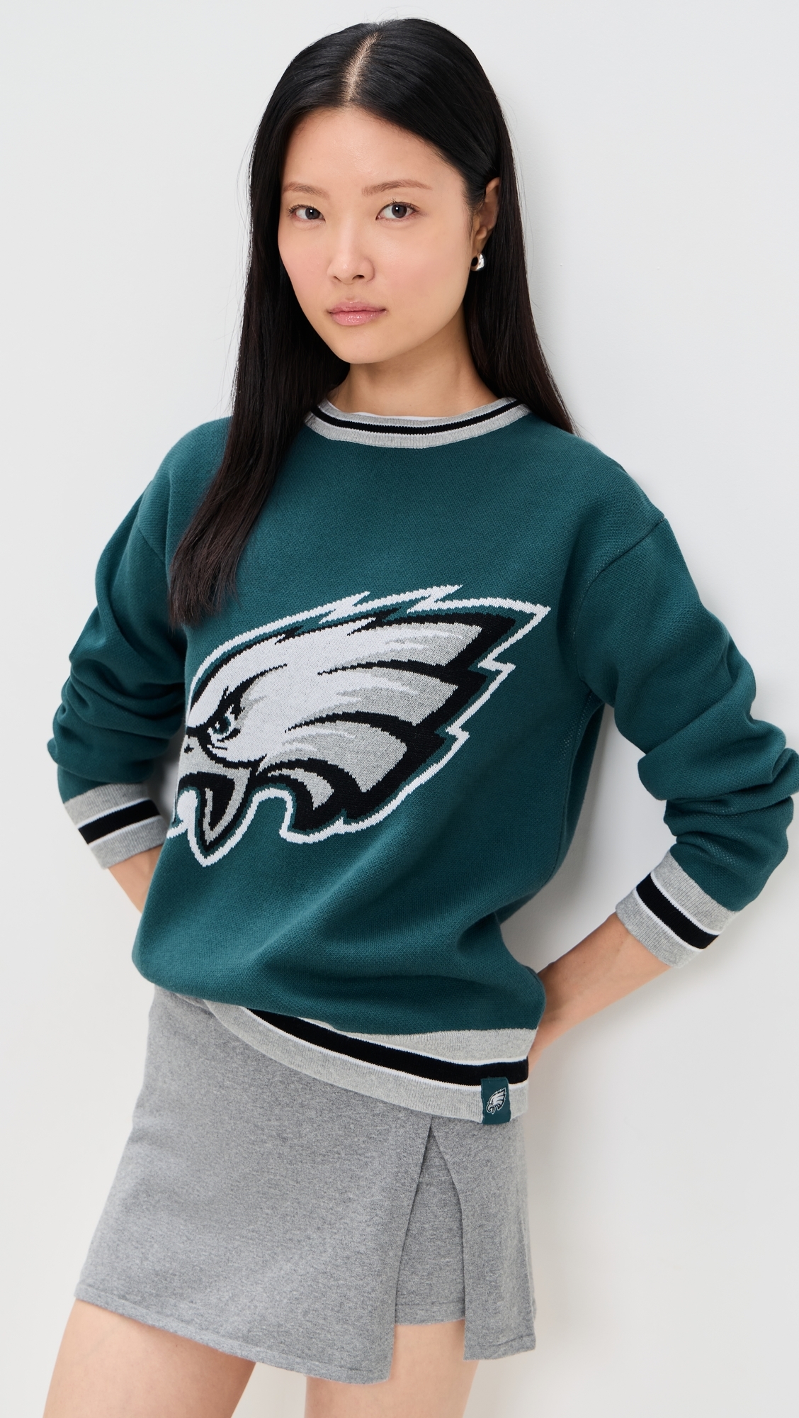 Eagles Crewneck Sweater Eagles Midnight Green