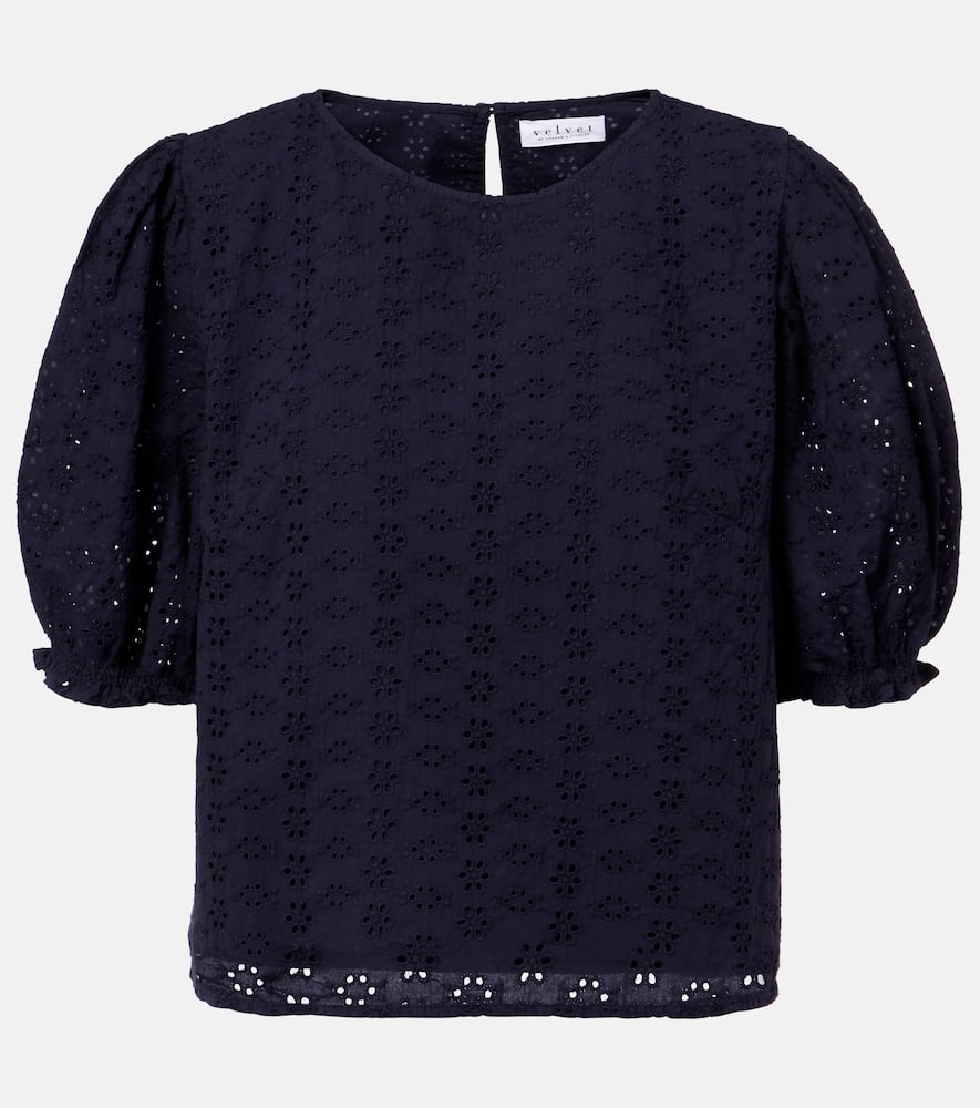 Dalyn embroidered cotton blouse