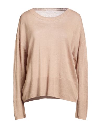 Woman Sweater Light brown Size 1 Linen