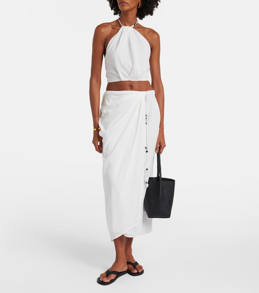 Azura cotton wrap skirt