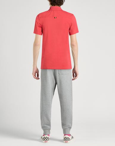 Man Polo shirt Brick Size M Cotton, Elastane